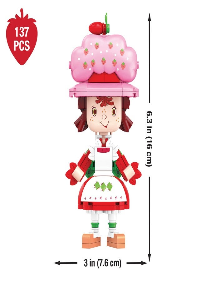 Brickcraft Strawberry Shortcake Berry Cruiser Christmas Building Kit, Festive 362-Piece Buildable Figure & Car Block Set, Classic Cartoon Collectible Holiday Xmas Toy Gift for Fans Ages 8+ & Families - Image 3